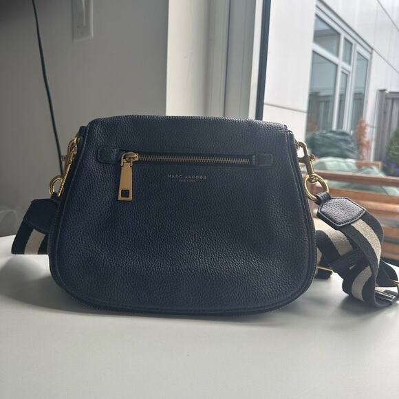 MARC By Marc Jacobs Gotham Leather Saddle Bag in Navy - Picture 15 of 16